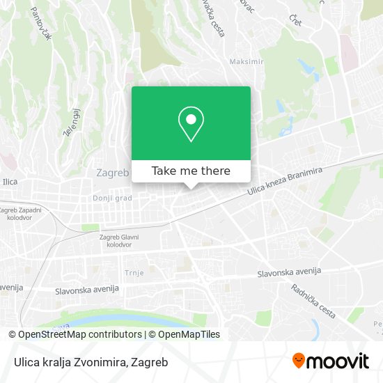 Ulica kralja Zvonimira map