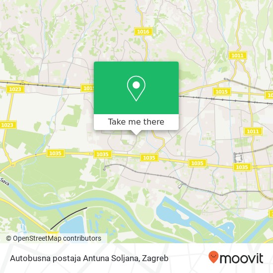 Autobusna postaja Antuna Soljana map