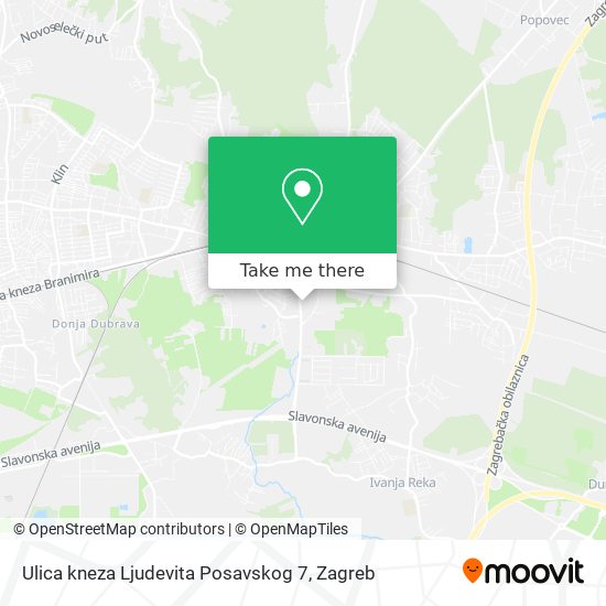 Ulica kneza Ljudevita Posavskog 7 map