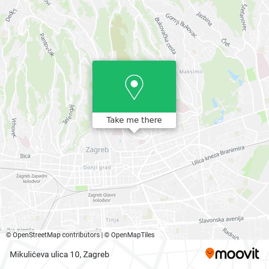 Mikulićeva ulica 10 map