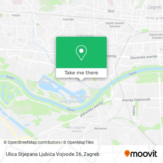 Ulica Stjepana Ljubića Vojvode 26 map