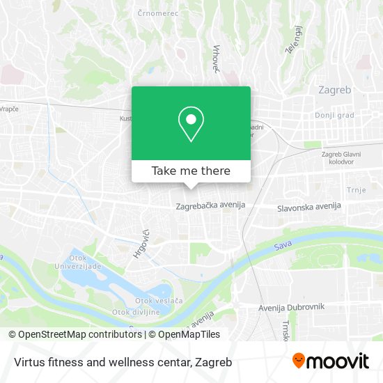 Virtus fitness and wellness centar map
