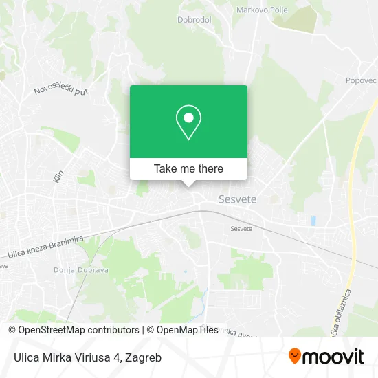 Ulica Mirka Viriusa 4 map