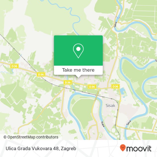 Ulica Grada Vukovara 48 map