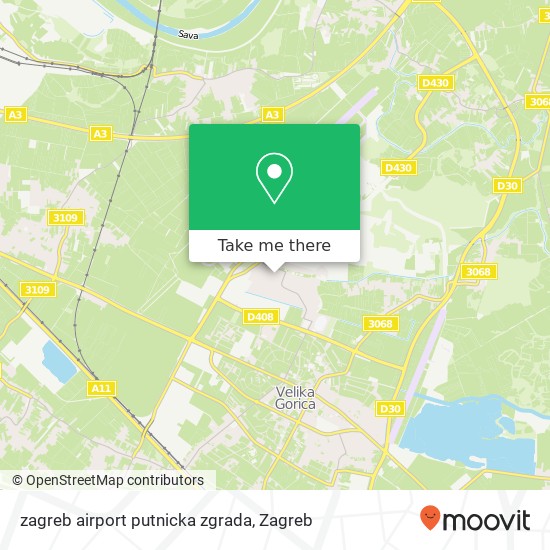 zagreb airport putnicka zgrada map