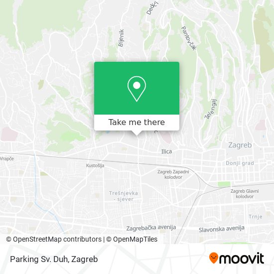 Parking Sv. Duh map