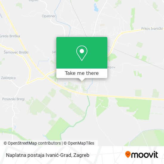 Naplatna postaja Ivanić-Grad map