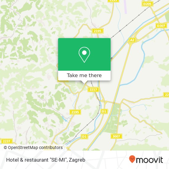 Hotel & restaurant "SE-MI" map