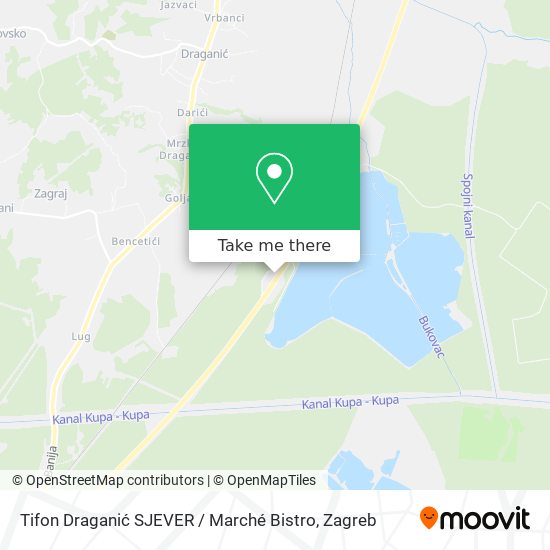 Tifon Draganić SJEVER  / Marché Bistro map