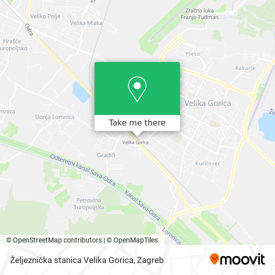 Željeznička stanica Velika Gorica map