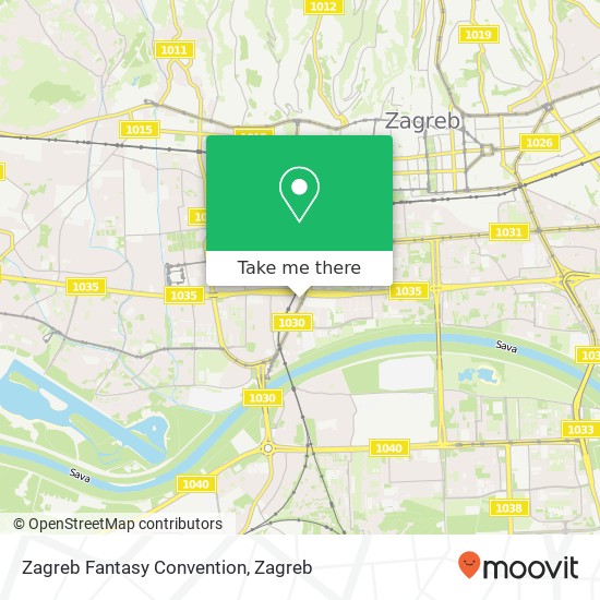 Zagreb Fantasy Convention map