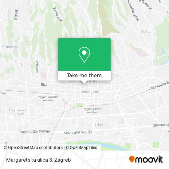 Margaretska ulica 3 map