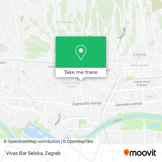 Vivas Bar Selska map