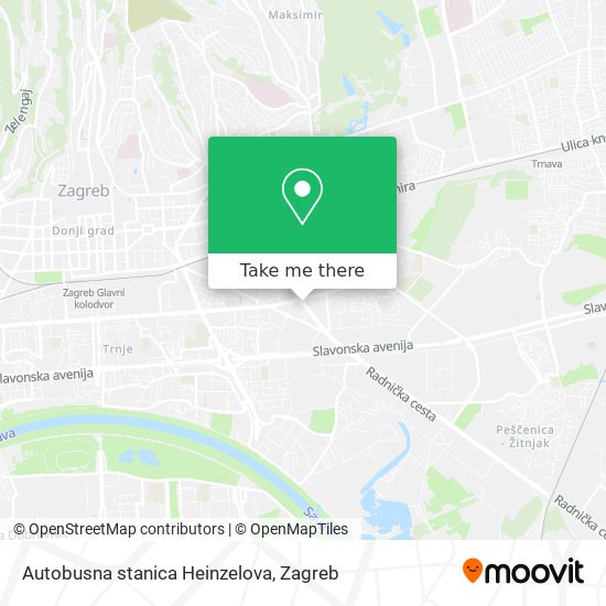 Autobusna stanica Heinzelova map