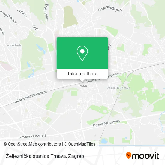Željeznička stanica Trnava map