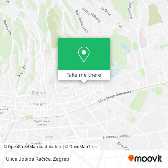 Ulica Josipa Račića map