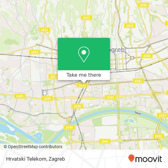 Hrvatski Telekom map