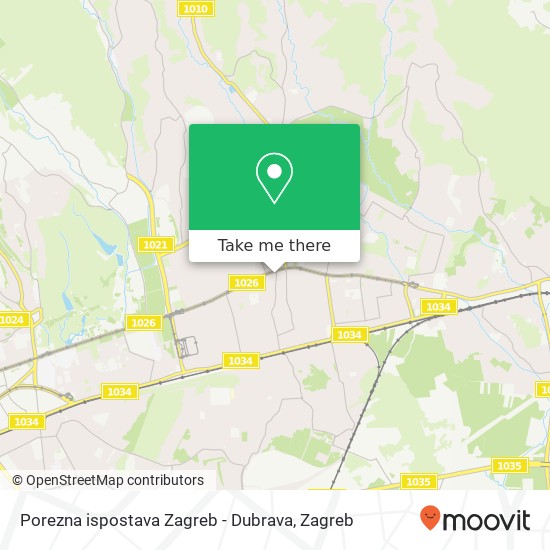 Porezna ispostava Zagreb - Dubrava map