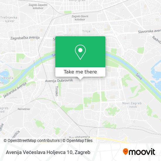 Avenija Većeslava Holjevca 10 map