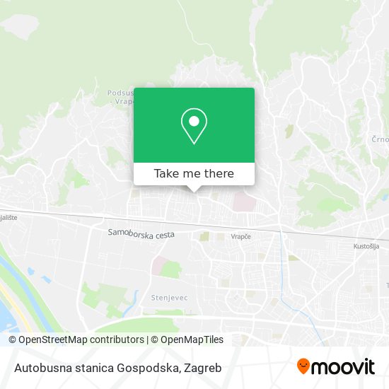 Autobusna stanica Gospodska map