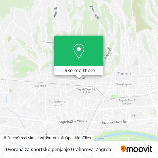 Dvorana za sportsko penjanje Grahorova map