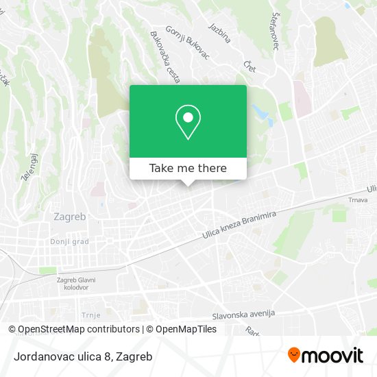 Jordanovac ulica 8 map