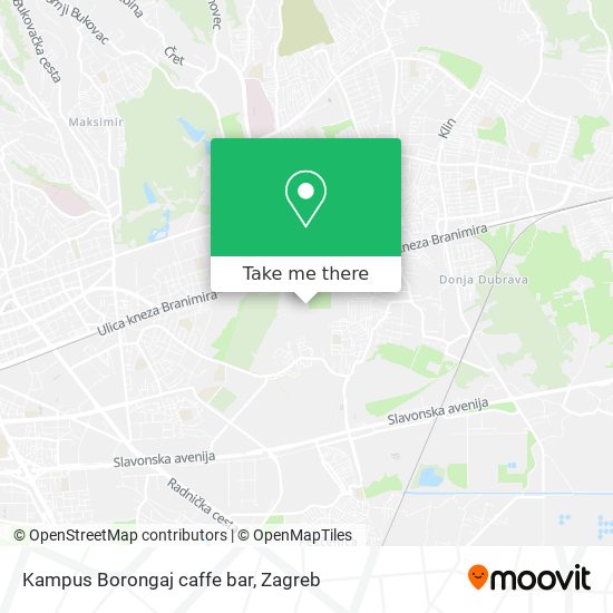 Kampus Borongaj caffe bar map