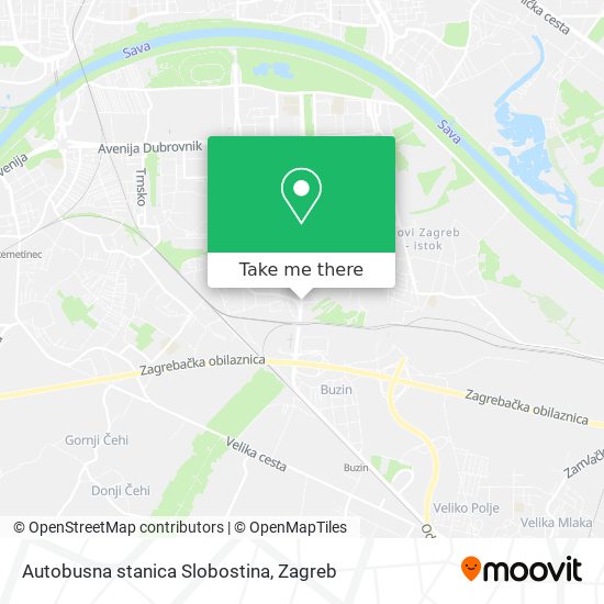 Autobusna stanica Slobostina map