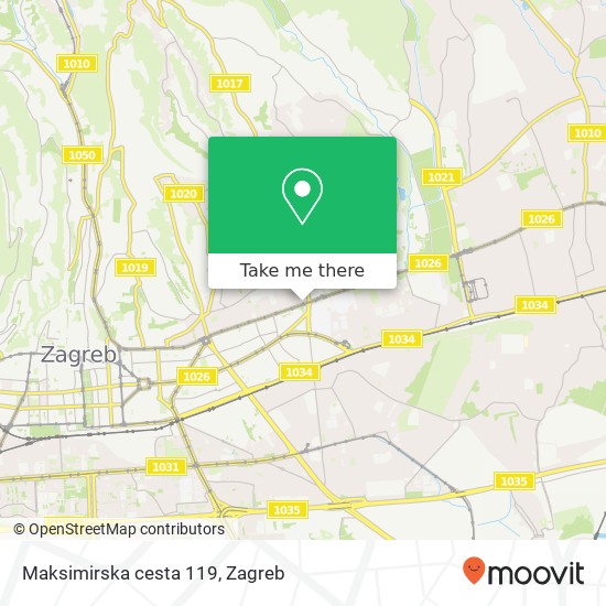 Maksimirska cesta 119 map