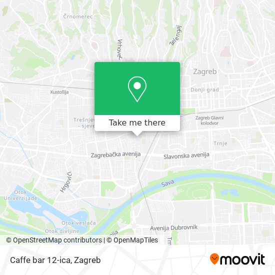 Caffe bar 12-ica map