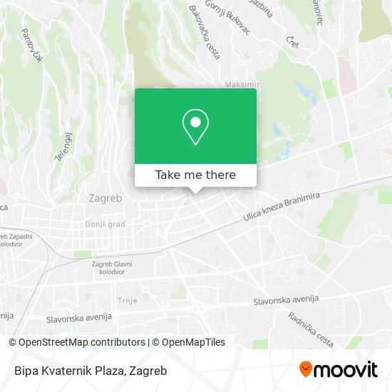 Bipa Kvaternik Plaza map