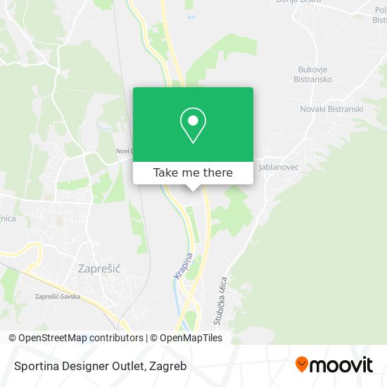 Sportina Designer Outlet map