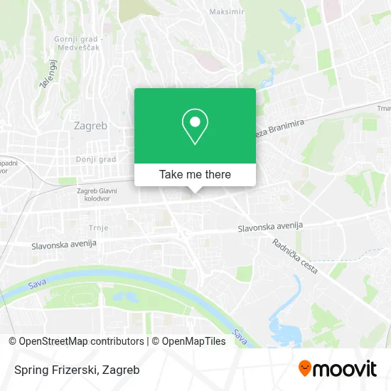 Spring Frizerski map