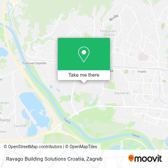 Ravago Building Solutions Croatia map