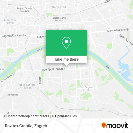 Rovitex Croatia map