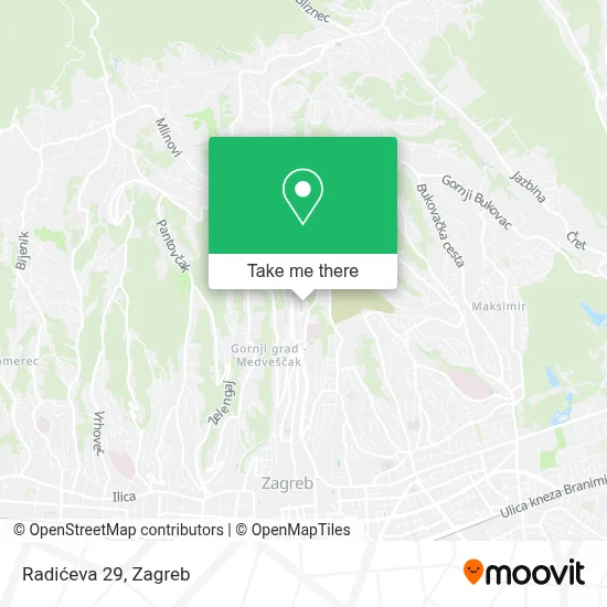 Radićeva 29 map