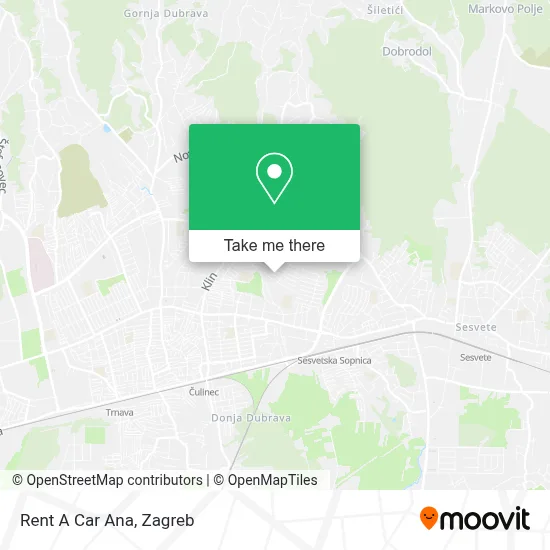 Rent A Car Ana map