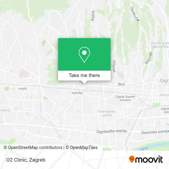 O2 Clinic map
