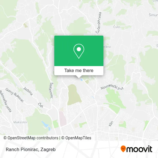 Ranch Pionirac map