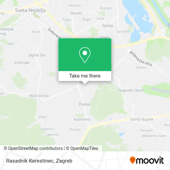 Rasadnik Kerestinec map
