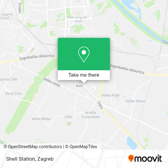 Shell Station map