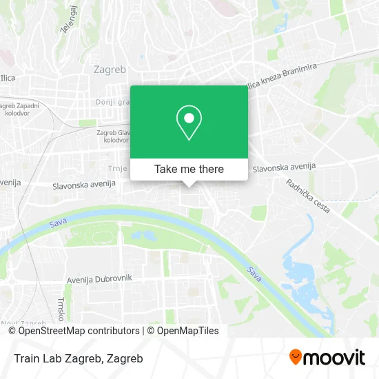Train Lab Zagreb map