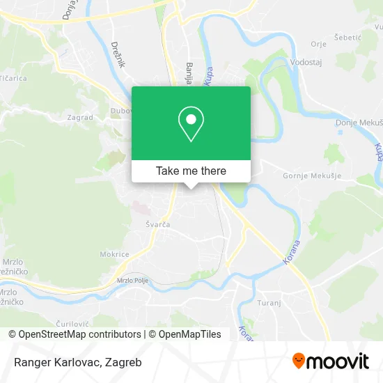 Ranger Karlovac map