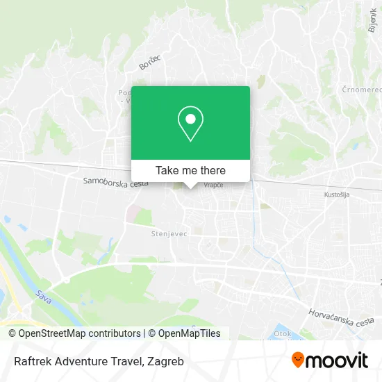 Raftrek Adventure Travel map