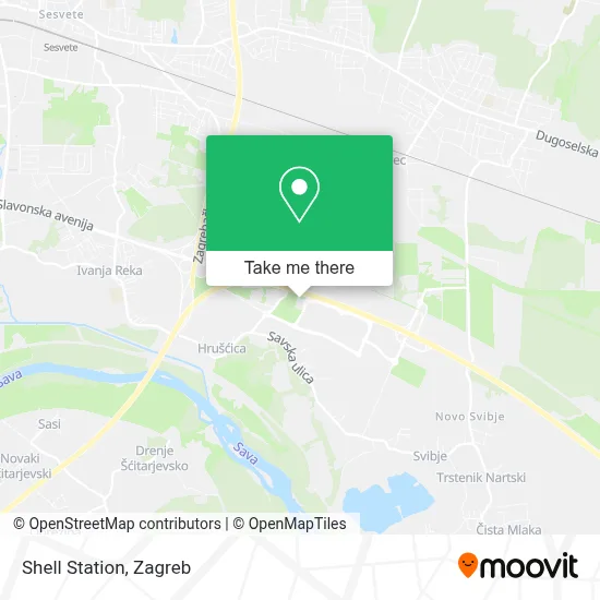 Shell Station map