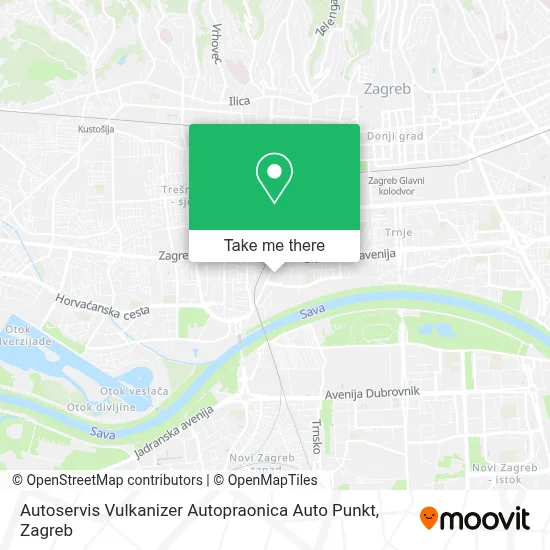 Autoservis Vulkanizer Autopraonica Auto Punkt map