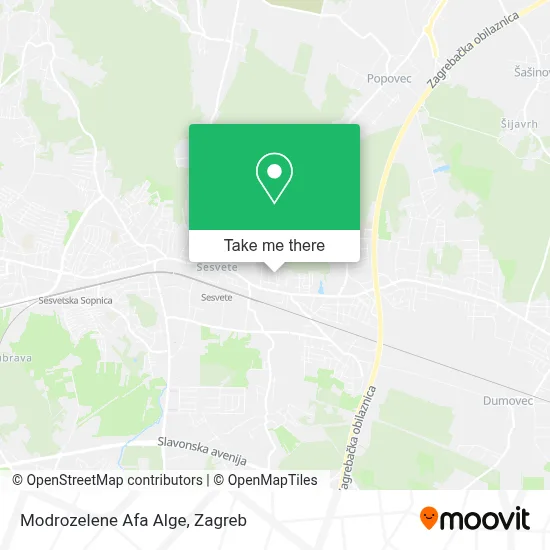 Modrozelene  Afa Alge map