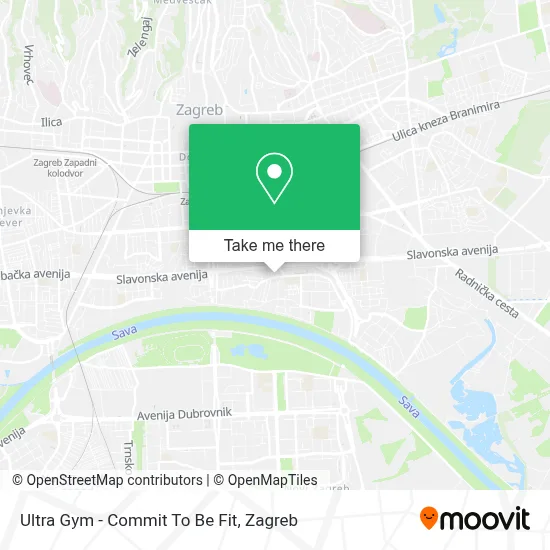 Ultra Gym - Commit To Be Fit map