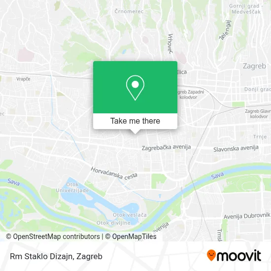 Rm Staklo Dizajn map