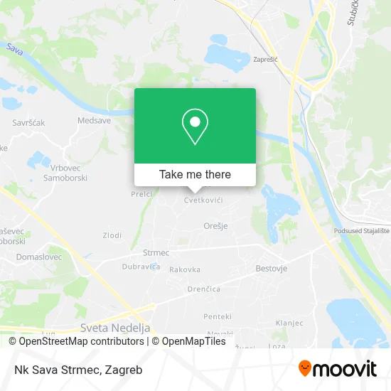Nk Sava Strmec map